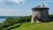 Martello Tower overlooking the Saint Lawrence River in Quebec City, Canada