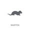 Marten icon. Trendy Marten logo concept on white background from