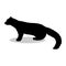 Marten wildlife black silhouette animal