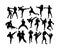 Martial Art and Boxing Activity Silhouettes