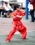 Martial arts child in competition