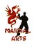 Martial Arts Logo Graphic isolated