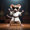 Martial Arts Marvel: Mouse\\\'s Karate Prowess in Striking Imagery