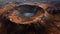 The Martian Crater: Hyper-Detailed Cinematic Cityscape