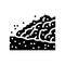 martian dust storm mars planet glyph icon vector illustration