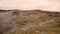 Martian landscape geothermal activity, hot steam erupts from the ground, Iceland,