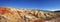 `Martian landscape` in the Kyzyl-Chin tract, Chui steppe, Gorny Altai, panorama