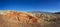 `Martian landscape` in the Kyzyl-Chin tract, Chui steppe, Gorny Altai, panorama