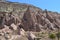 The martian rocky landscape in Cappadocia region