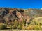 Martian rocky landscape on Earth. Kyzyl-Chin or Altai Mars red rocks mountains. Altai. Russia