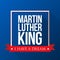 Martin Luther King Day background. USA patriotic vector illustration. Colorful template for National celebrations