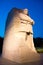 Martin Luther King, Jr Memorial at Night