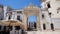 MARTINA FRANCA, ITALY - JULY 31, 2017: view of Santo Stefano gate also known Archway Sant`Antonio, Martina Franca, Italy