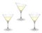 martini cocktail alcoholic drink glass vector illustration