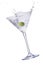 Martini, Cocktail with Olive Splash