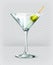 Martini cocktail vector icon