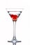 Martini glass with cherries