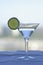 Martini Glass with Lime Slice