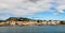 Martinique, Fort de France â€“ 2019. Large panoramic view of the waterfront along the city of Fort de France, Martinique Island