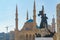 Martyr statue in front of the Mohammad al Amin mosque and church in martyr square in beriut lebanon 3 february 2018