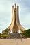 Martyrs Memorial, Maqam Echahid is a symbol of Algeria\\\'s independence, concrete monument, blue sky, Algeria, Africa