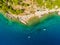 Marusici on the Makarska Riviera from above