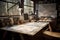 Marvel at an architects drafting table with