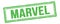 MARVEL text on green grungy vintage stamp