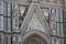 The marvellous human statue decorated on Florance duomo, The mistery sculpture on Famous white Architectural cathedral church unde