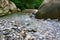 Marvellous mountain small river among southern forests