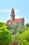 Marvellous stony Bouzov castle in Czech republic