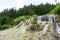 Marvelous flying waterfall during summer season in Huanglong national park