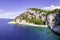 Marvelous Nugal beach near Makarska village, beautiful Mediterranean seascape