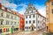 Marvelous view on cityscape of Meissen town on the River Elbe