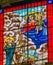 Mary Jesus Saint Stained Glass Santo Domingo Church Mexico City Mexico