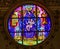 Mary Stained Glass Rose Window Santa Maria Maggiore Rome Italy