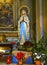 Mary Statue Santa Maria Miracoli Church Piazza Popolo Rome Italy