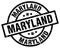 Maryland black round stamp