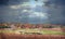 Maryland farm with Autumn Colors and approaching storm