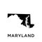 Maryland map icon vector trendy