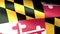 Maryland State Flag Waving