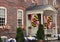 Maryland State Flags Hanging from a Brick Building in Annapolis, Maryland