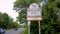 Maryland Welcomes You road sign on the scenic byway US Route 15 at the border of Maryland and Virginia.