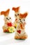 Marzipan easter bunnies, figurines