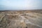 Masada fort in Israel hosting soldiers of Israeli Army on maneuvers. The fortress of Masada, ancient fort. Military men before