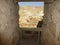 Masada fortress loophole in the Judean desert on the mountain