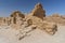 Masada ruins of an ancient fortress, Judean desert, Israel.