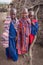 The Masai kids smile with happiness when they see tourists visiting their village.