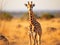 Masai Mara Giraffe  Made With Generative AI illustration