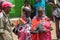 Masai tribe traditional dressed women in Africa, Kenya